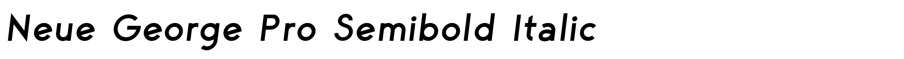 Neue George Pro Semibold Italic